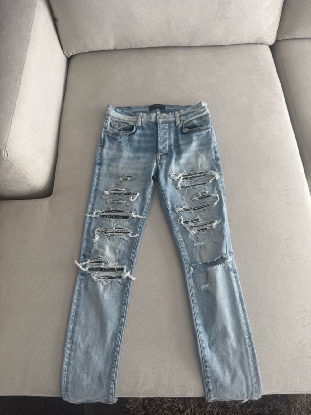 AMIRI blue crane MX1 Jean